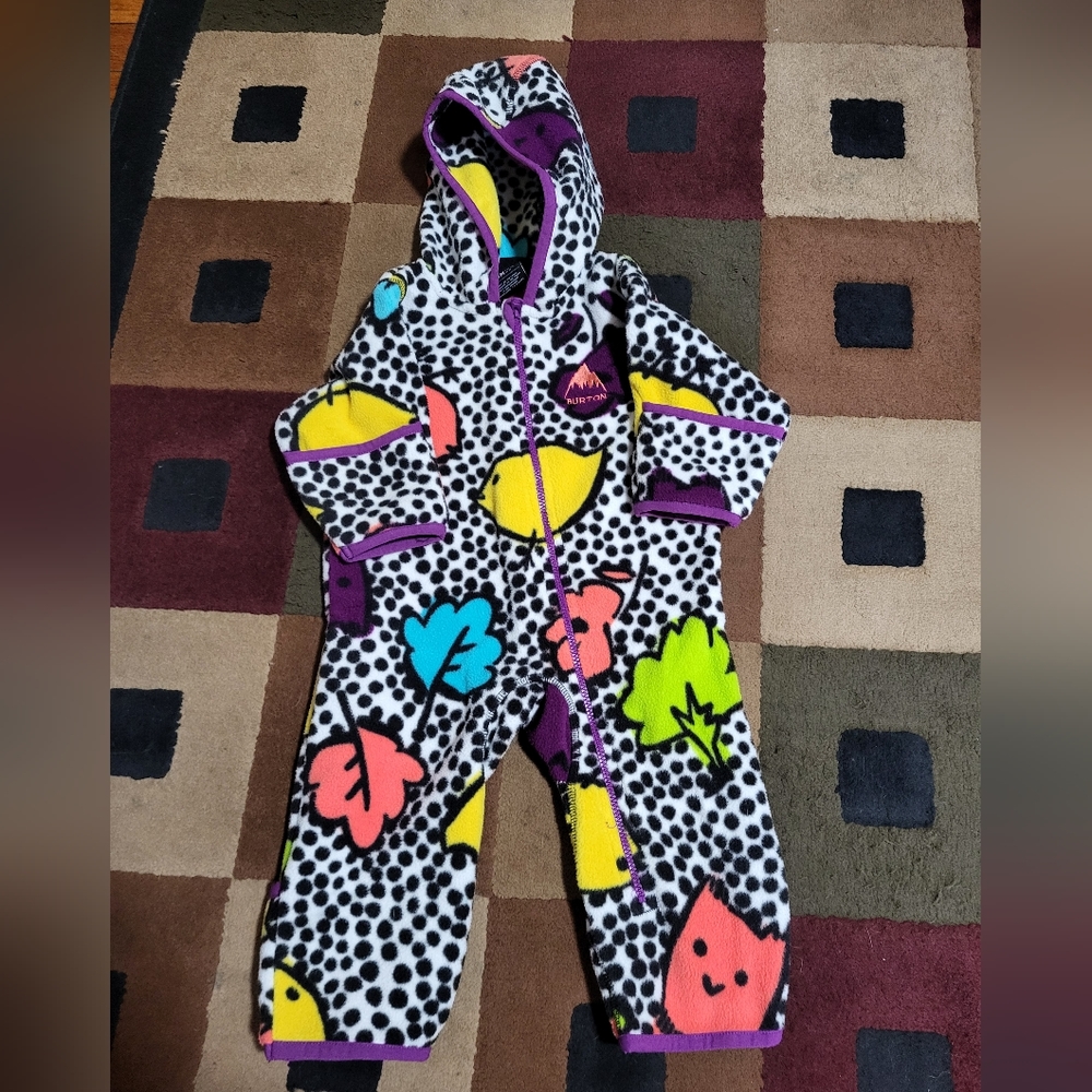 Burton Kids' Polka Dot and Leaf Patterned Jacket